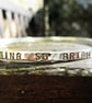 Custom Hammered Silver Bangle - Image 3