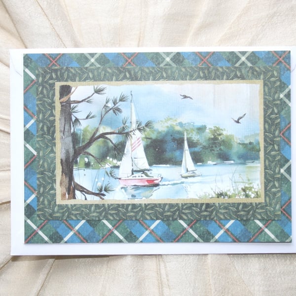 Vintage-style greeting card - Unique Card - Birthday Card