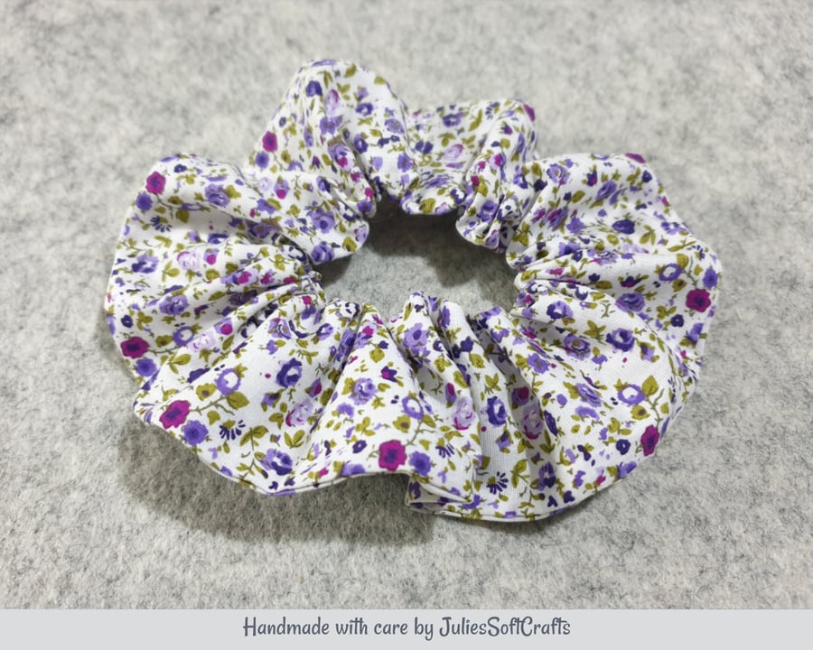  Hair Scrunchie 100% cotton Fabric  2 inches wide 7 inch Stretch