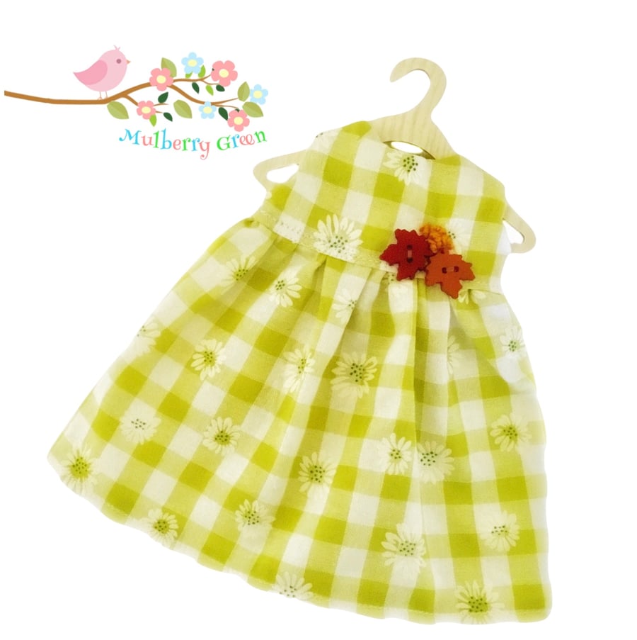 Reduced - Green Gingham Dress