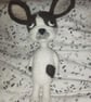 Needle felted dog doll 