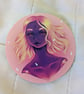 Dreamy Illustrative Paper Circular Sticker