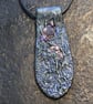 Rustic, boho chic wearable art pendant  - Image 1