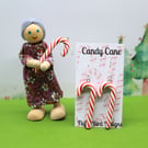 Candy Cane Earrings – Festive Red and White Dangles