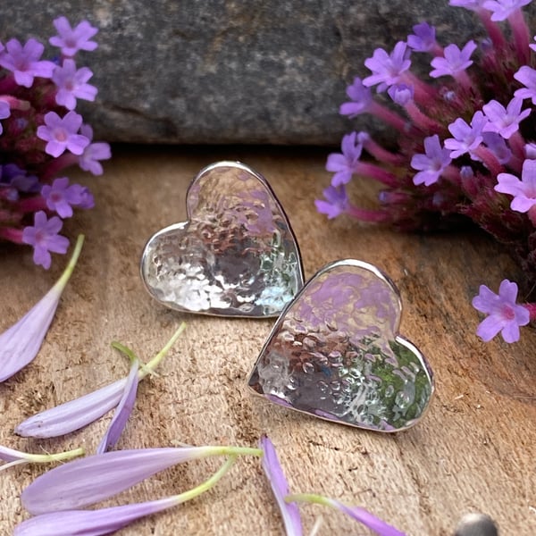 Heart Stud Earrings