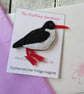 Oystercatcher magnet, bird fridge magnet