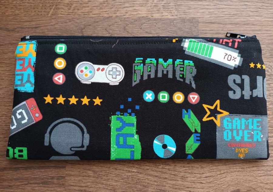 Kids, Childs Pencil Case For A Gamer, Boys Or Girls, Free Delivery.