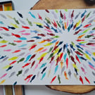 Original colourful fish watercolour painting