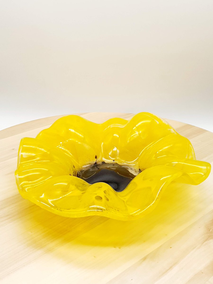 Fused Glass ‘Sunflower’ Bowl