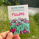 "Rooting Around: Tulip" A6 handmade zine
