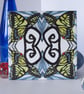 Swallowtail Butterfly Design Ceramic Tile Trivet with Cork Backing - Image 2