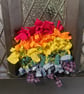 Pride Flag Rag Wreath 10inches - Image 4