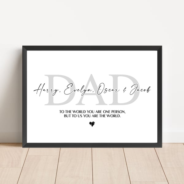 Personalised Dad Print