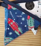mini bunting in a space theme (3) ideal for room or party decoration.