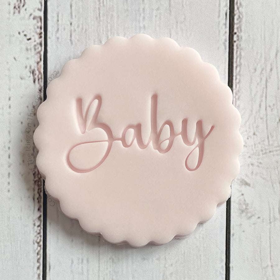 Baby Icing Stamp Stamp Cookie Stamp Icing Cake Decorating Biscuit Stamp IS0235-I