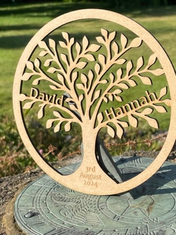 Personalised tree of life decoration