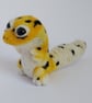 Needle felted Leopard Gecko, wool reptile pet ornament, handmade lizard gift - Image 2