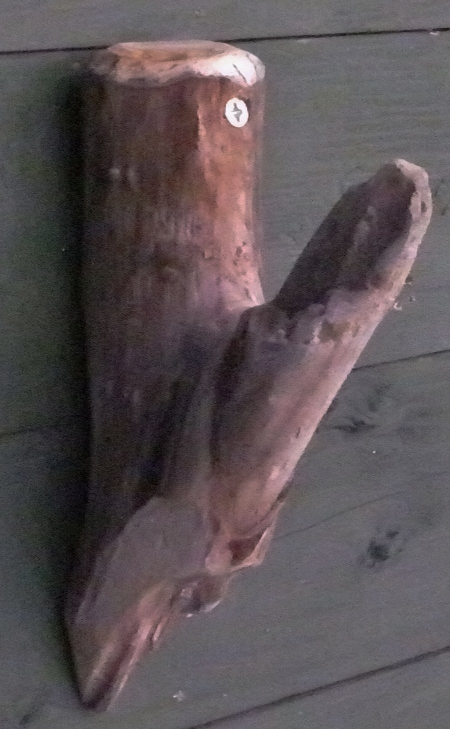 Driftwood rustic & natural coat, key, dog lead clothes rack for hanging items.