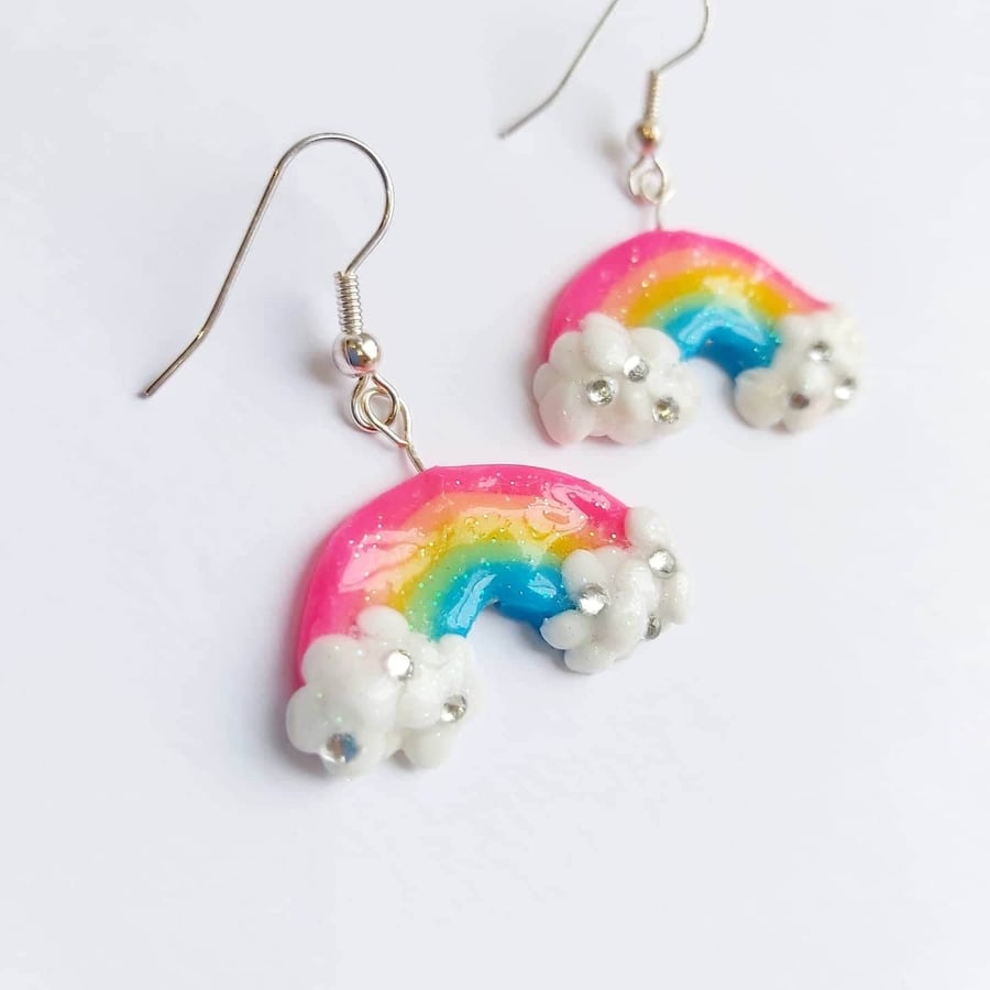 Rainbow Sparkle Earrings 