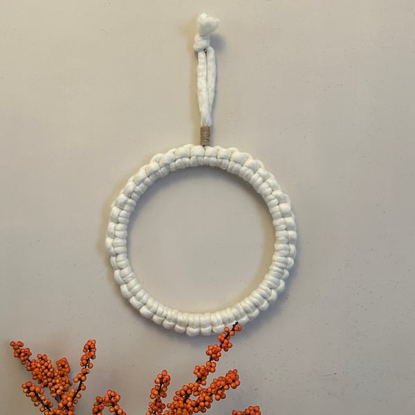 Felted wool Christmas wreath 
