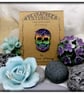 Sugar Skull Brooch, Handmade, multicoloured  - Image 2