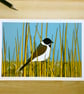 Reed bunting - bird art - bird print  - Image 2