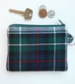 Coin purse MacKenzie Dress tartan green and blue plaid  - Image 1