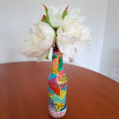Handpainted Pattern Art Over The Glass Bottle 
