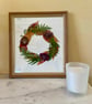 Pressed Autumn Botanical Art in recycled frame - Image 2