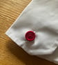 Dorset Button Cufflinks, Crimson - Image 2
