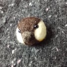 Needle felted Great Tit brooch