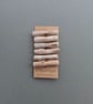 Set of six chunky driftwood toggle buttons with single hole - Image 2