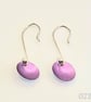 021 - Handmade Aluminium and Silver Reversible Earrings - Image 2