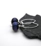 lampwork glass galaxy earrings
