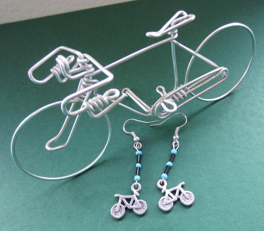 Bicycle Earrings