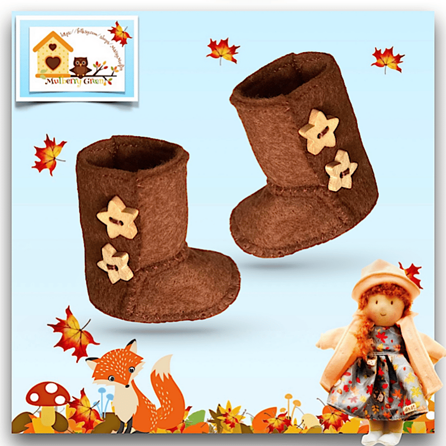 Reserved for Maddie - Tan Star Boots 