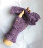 Lacy Lilac fingerless mitts - Image 3