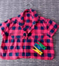 Red  Flannel Shirt Peg or Storage Bag - Image 3