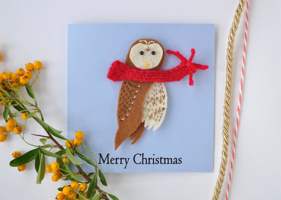 Tawny Owl Christmas card