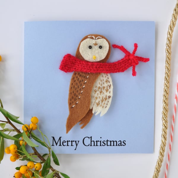 Tawny Owl Christmas card