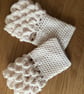 Crochet Cream Dragon Scales Fingerless Gloves For A Game Of Thrones Fan (R515) - Image 3