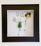 Personalised Sea Glass Birthday Picture, Handmade Milestone Birthday Gift - Image 3