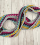 Rainbow Infinity Scarf - Handmade - Crochet - Multicoloured - Gifts for Her - Image 7