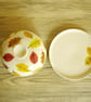 Butter Dish - Autumn Beech and Oak Leaves, Pattern - Image 3