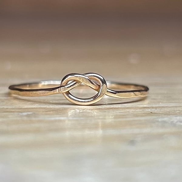 Handmade 9ct Gold Love Knot Ring 