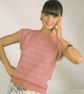 VINTAGE MACHINE KNITTING PATTERN Ladies Pink Vest - Image 3