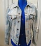 Vintage Easy 1990's 90's ninetees blue denim jacket size M 14