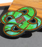Crafted Brooch - Celtic Style Medallion Pin Badge - Artisan - Shining Emerald - Image 4