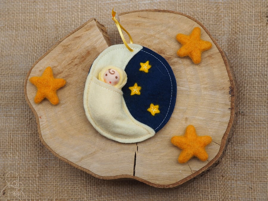 Moon baby doll - gift for new baby