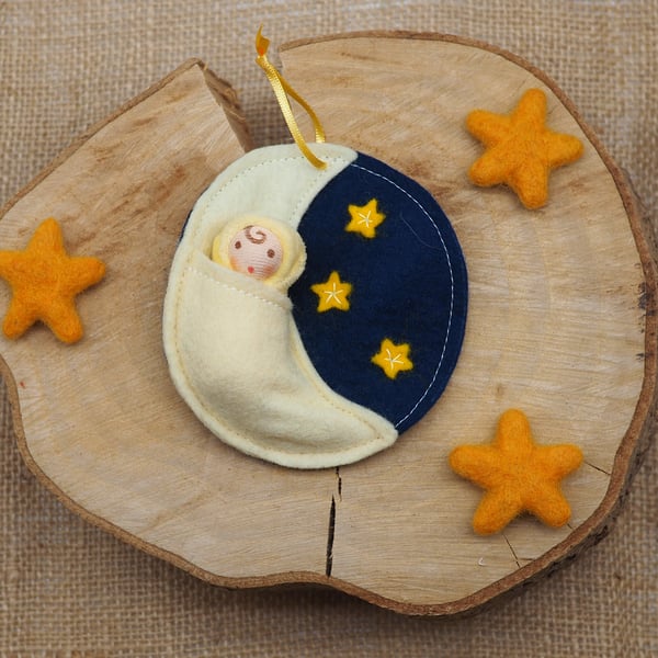 Moon baby doll - gift for new baby